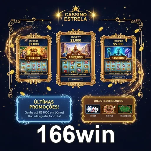 Imagem do site 166win com destaque para apostas esportivas e jogos online confiáveis